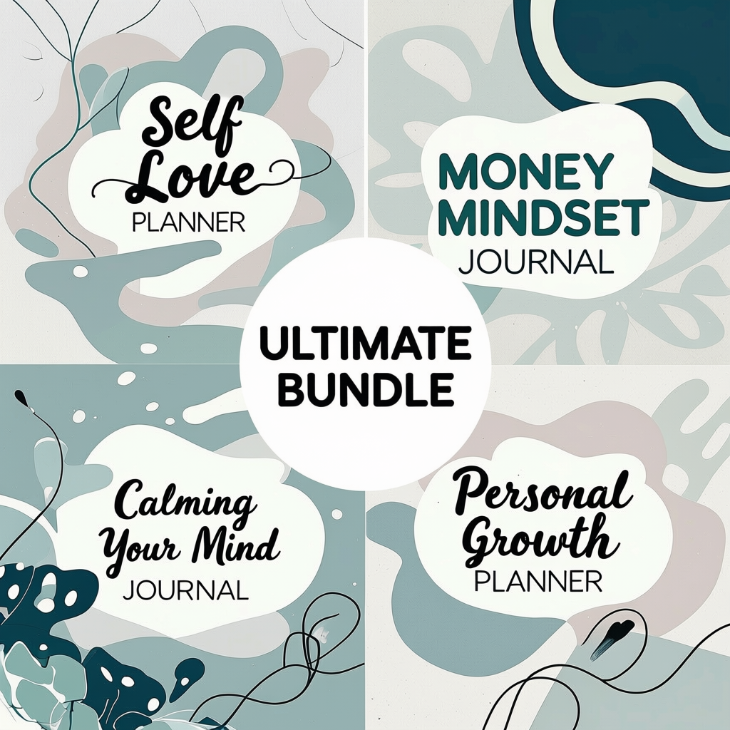 The Ultimate Glow-Up Planner Bundle: 4-in-1 Canva Template Collection